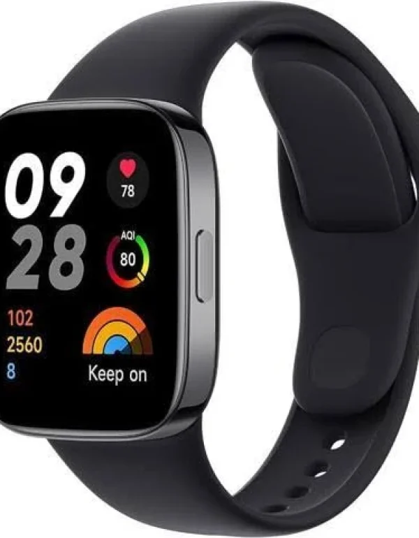 Xiaomi Redmi Watch 3, inteligentny zegarek z wbudowaną Alexą dla mężczyzn i kobiet, zegarek do rozmów telefonicznych dla iPhone'a i Androida (czarny)