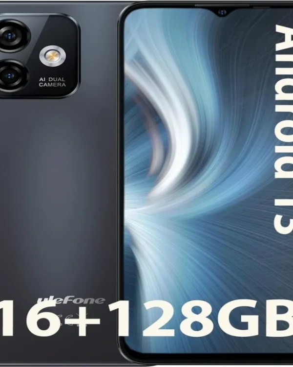 Ulefone Note 16 Pro, 16 GB RAM, 128 GB ROM, Schwarz